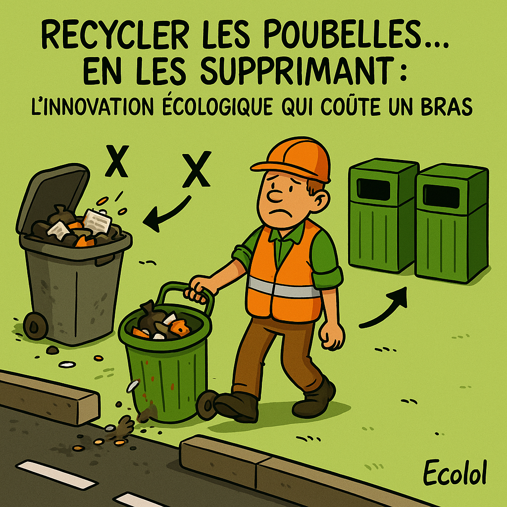 Recycler les poubelles… en les supprimant : l’innovation écologique qui coûte un bras